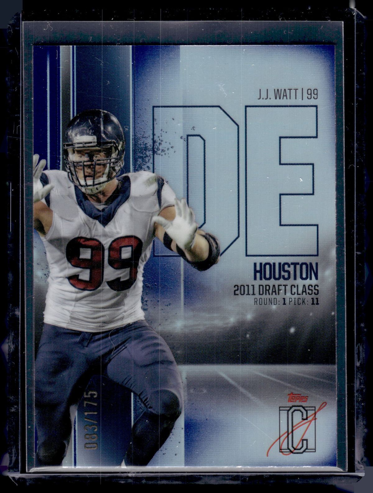 HL-P02 2025 Topps Signature Class J.J. Watt #BCV-19 /175