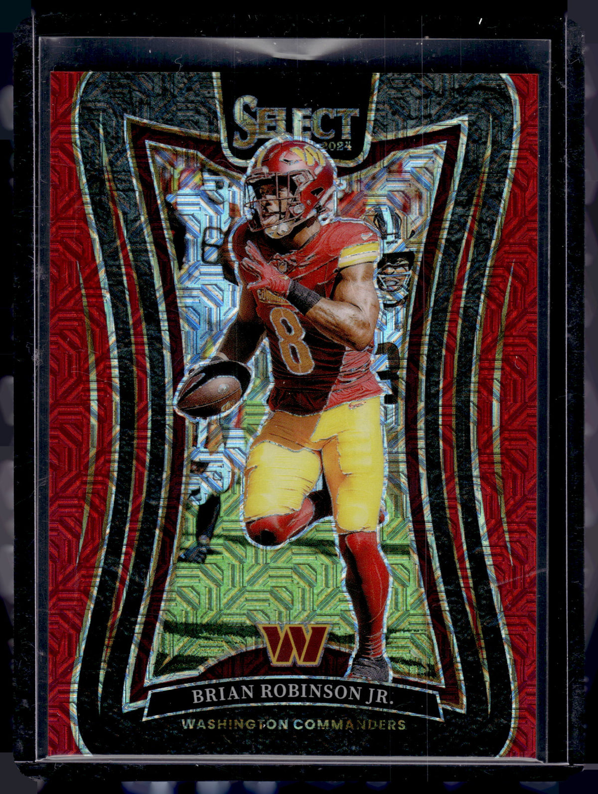 HL-P02 2024 Panini Select Prizm Suite Level Brian Robinson Jr. #312 Red /49