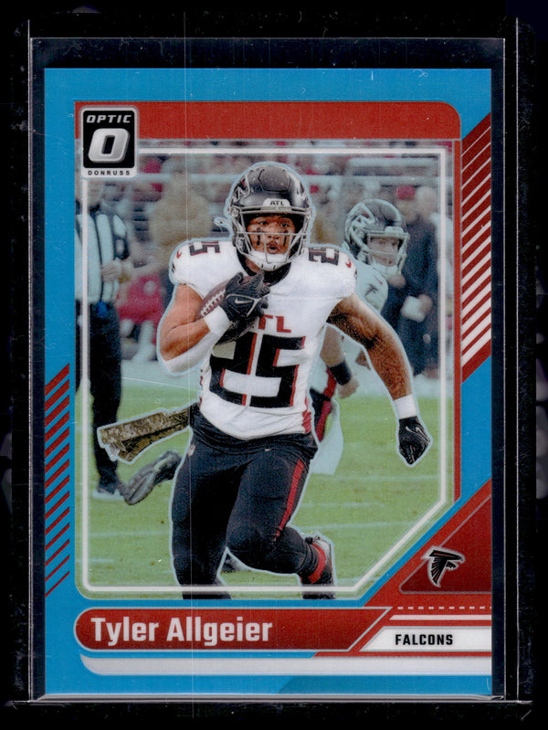 2024 Panini Donruss Optic Prizm Tyler Allgeier #9 Light Blue /299