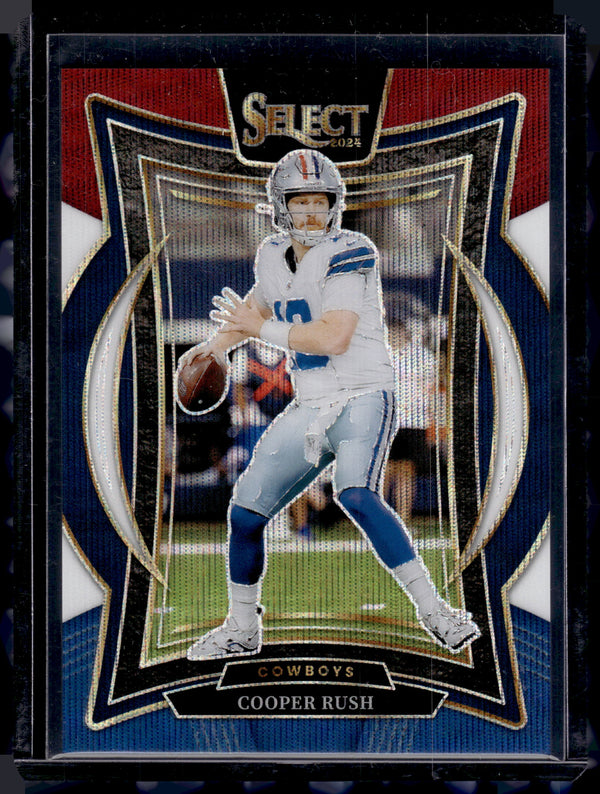 2024 Panini Select Concourse Cooper Rush #22 Red White Blue Prizm /299