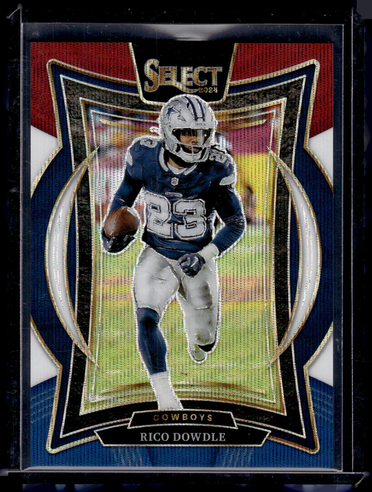 HL-P02 2024 Panini Select Concourse Rico Dowdle #90 Tri-Color Prizm /299