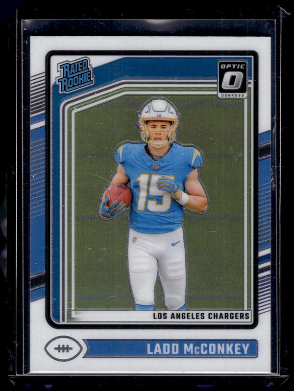2024 Panini Donruss Optic Ladd McConkey #266 Rated Rookie