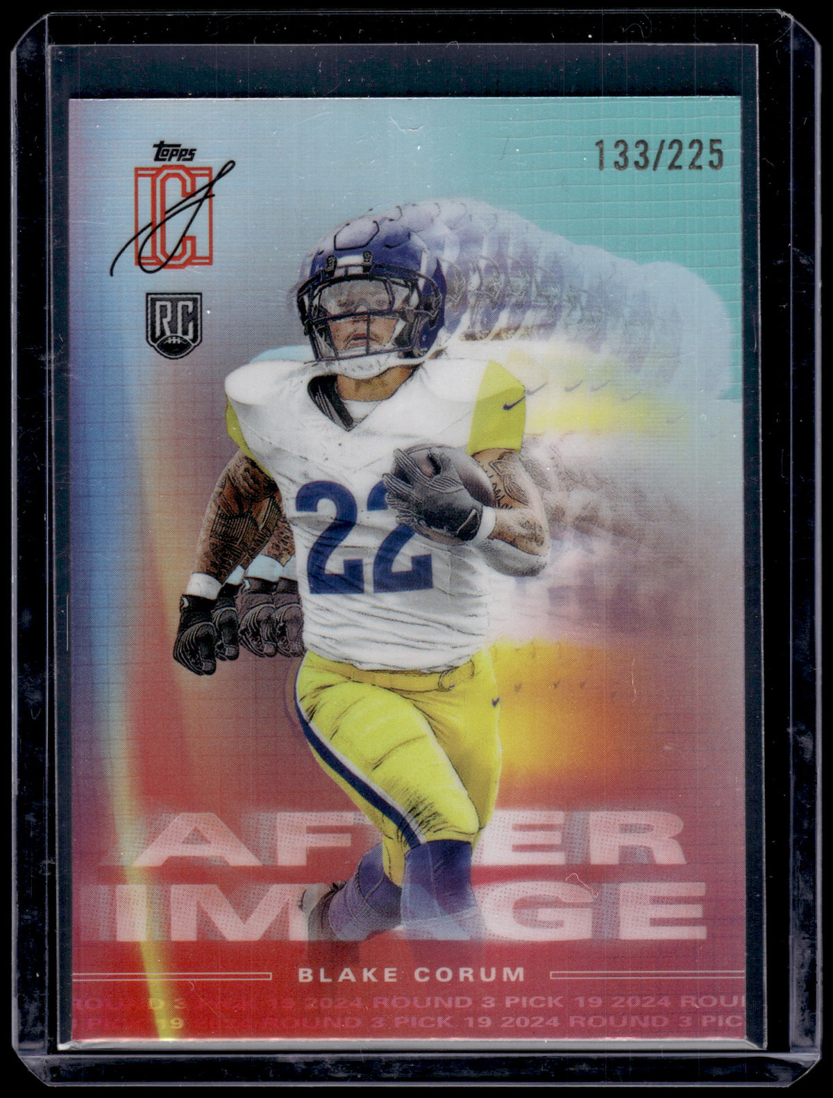 HL-P02 2024 Topps Composite After Image Blake Corum #AI-14 Teal /225 RC