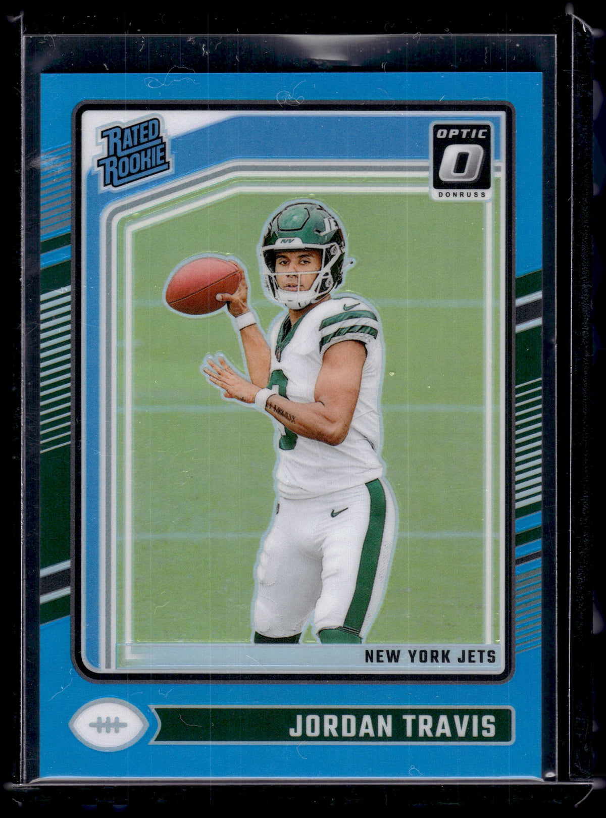 HL-P02 2024 Panini Donruss Optic Prizm Jordan Travis #260 Aqua /299 Rated Rookie