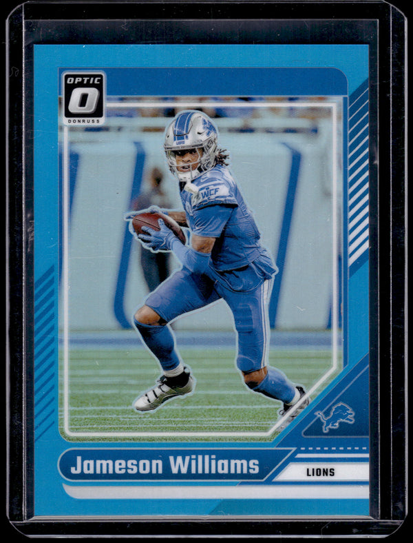 2024 Panini Donruss Optic Football Jameson Williams #67 Aqua /299
