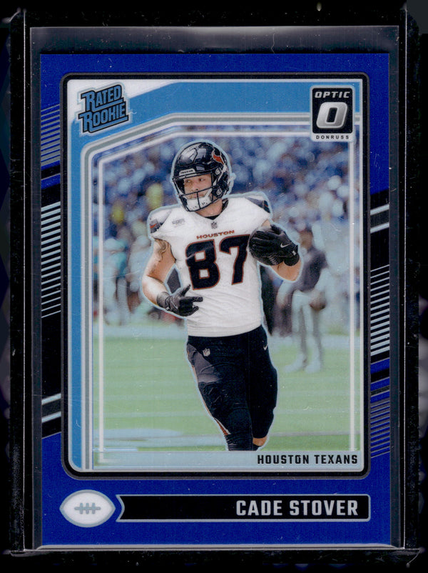 2024 Panini Donruss Optic Cade Stover #218 Blue /199 Rated Rookie