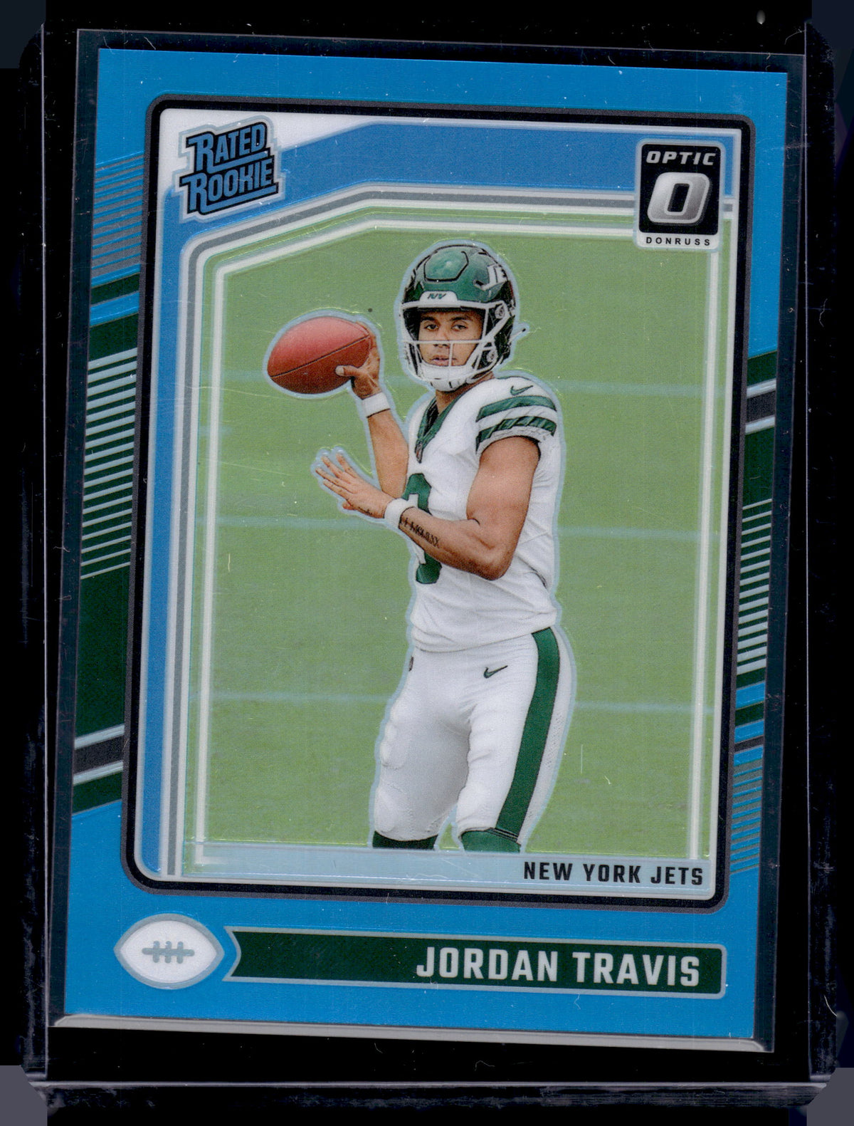 HL-P02 2024 Panini Donruss Optic Jordan Travis #260 Aqua /299 Rated Rookie