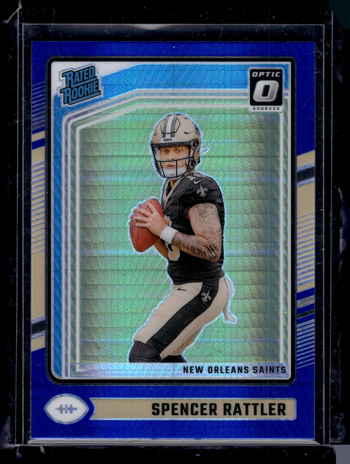 HL-P02 2024 Panini Donruss Optic Spencer Rattler #289 Blue Hyper Rated Rookie