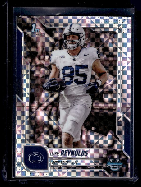 2025 Bowman Chrome University Luke Reynolds #44 X-Fractor 1st Bowman