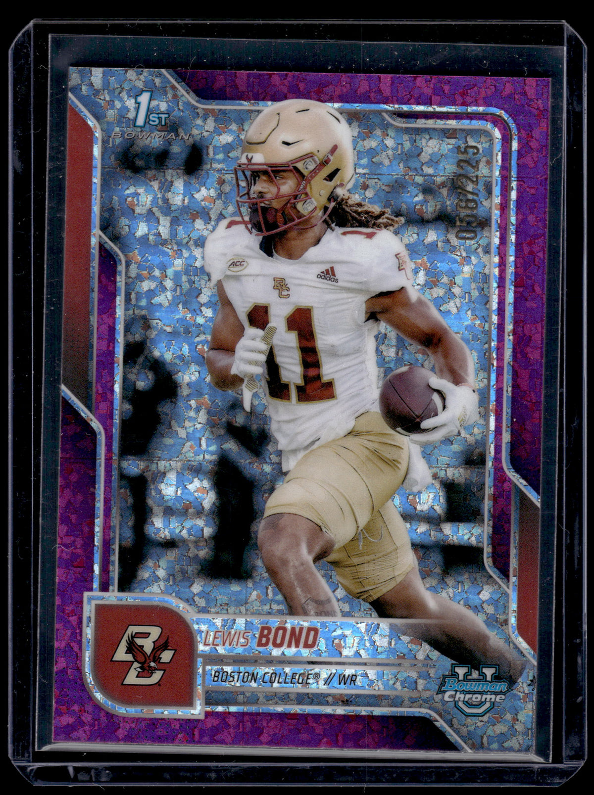 HL-P01 2025 Topps Bowman Chrome Lewis Bond #98 Fuchsia Mini-Diamond /225 1st