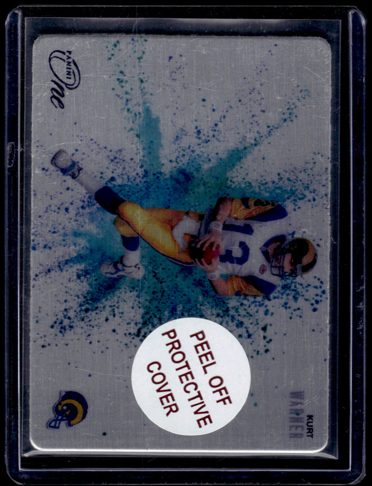 HL-P01 2024 Panini One Football Kurt Warner #CB-KWR Color Blast Metal SSP