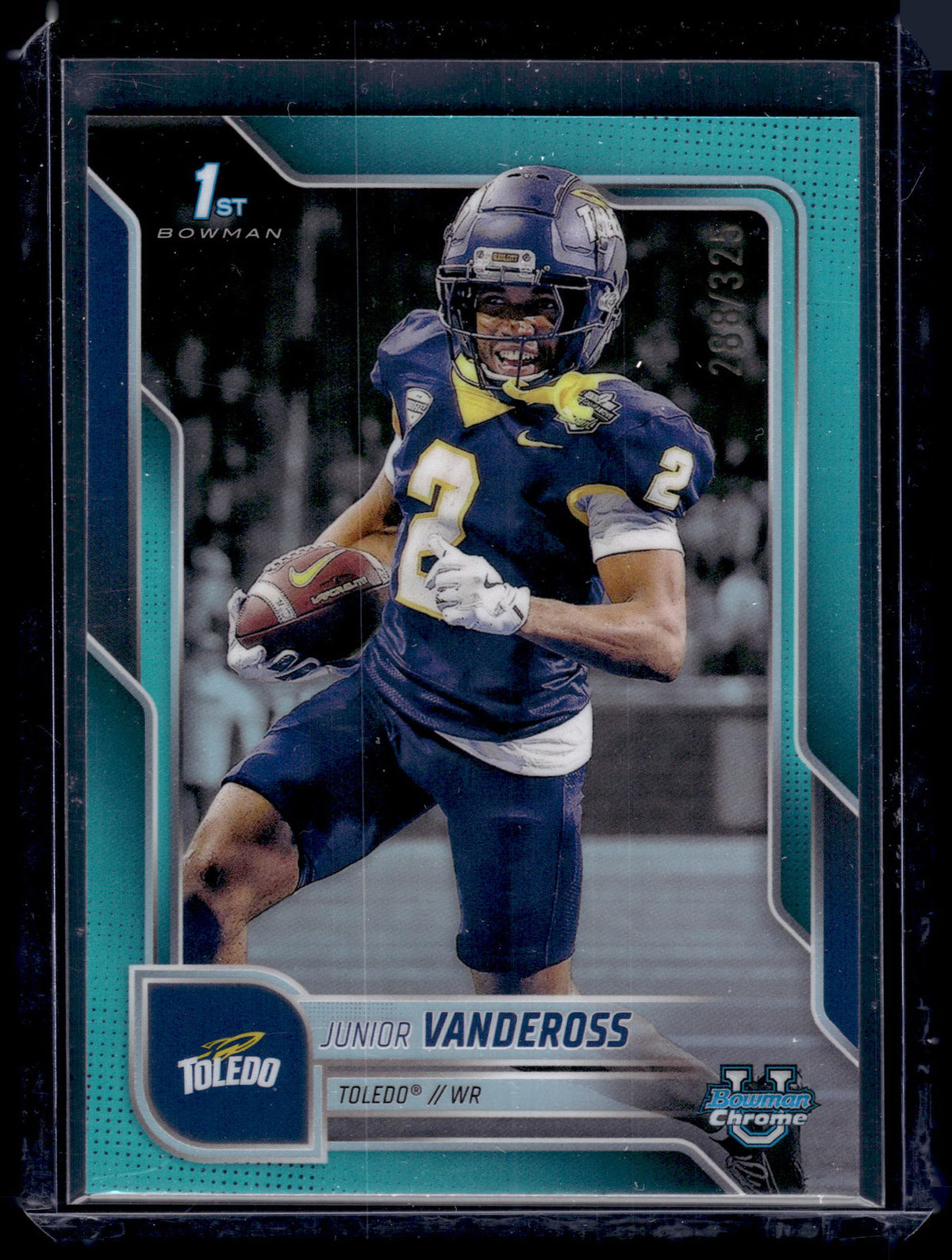 HL-P01 2025 Bowman Chrome Junior Vandeross #197 Aqua /325 1st Bowman