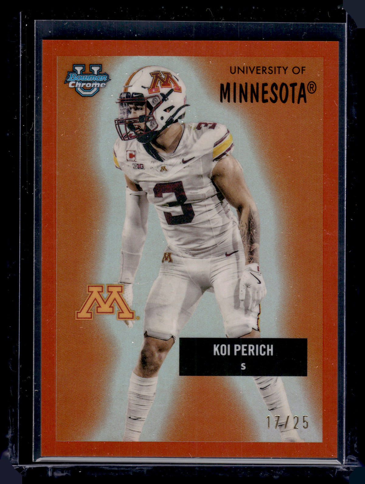 HL-P01 2025 Topps Bowman Chrome University 1955 Koi Perich #55AV-18 Orange /25