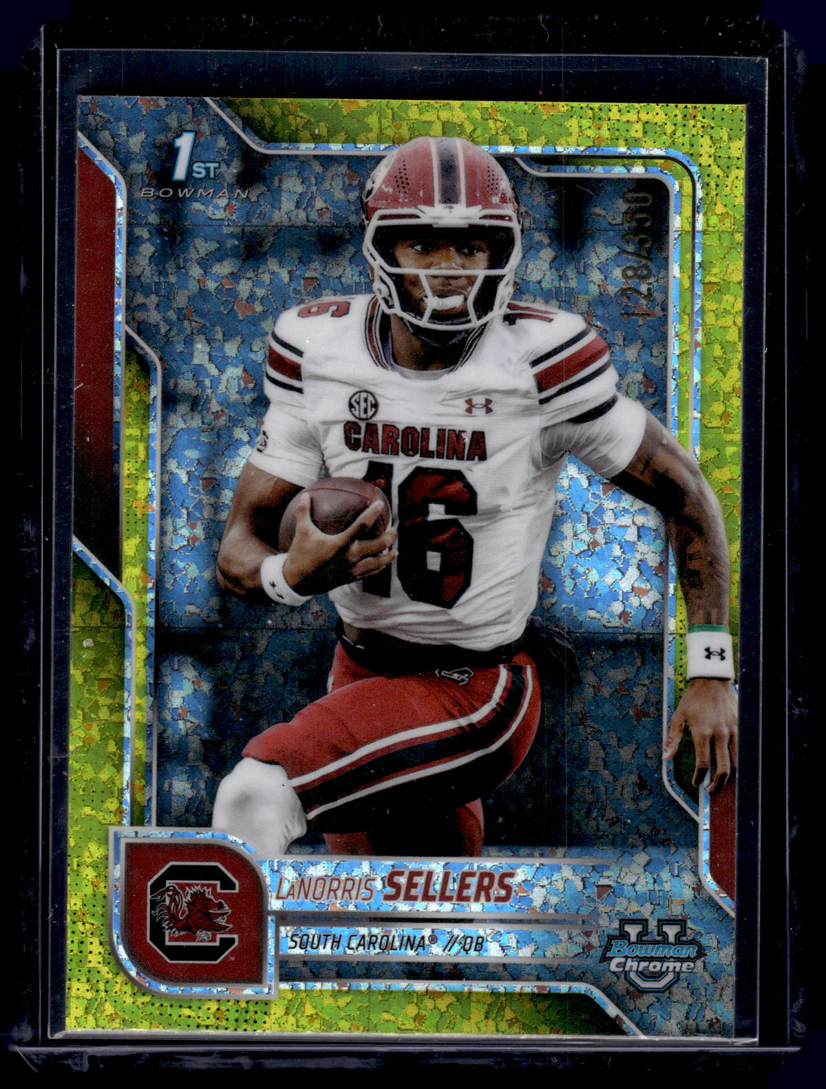 HL-P01 2025 Bowman U Chrome 1st LaNorris Sellers Yellow Mini-Diamond /350 #168