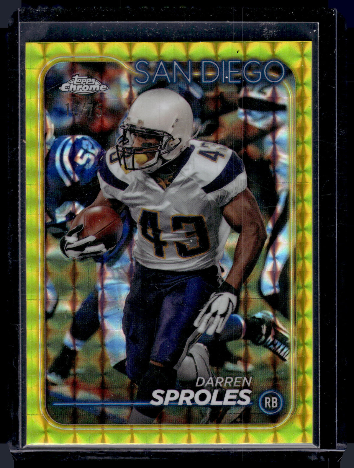 HL-P02 2024 Topps Chrome Darren Sproles #174 Yellow Geometric /75