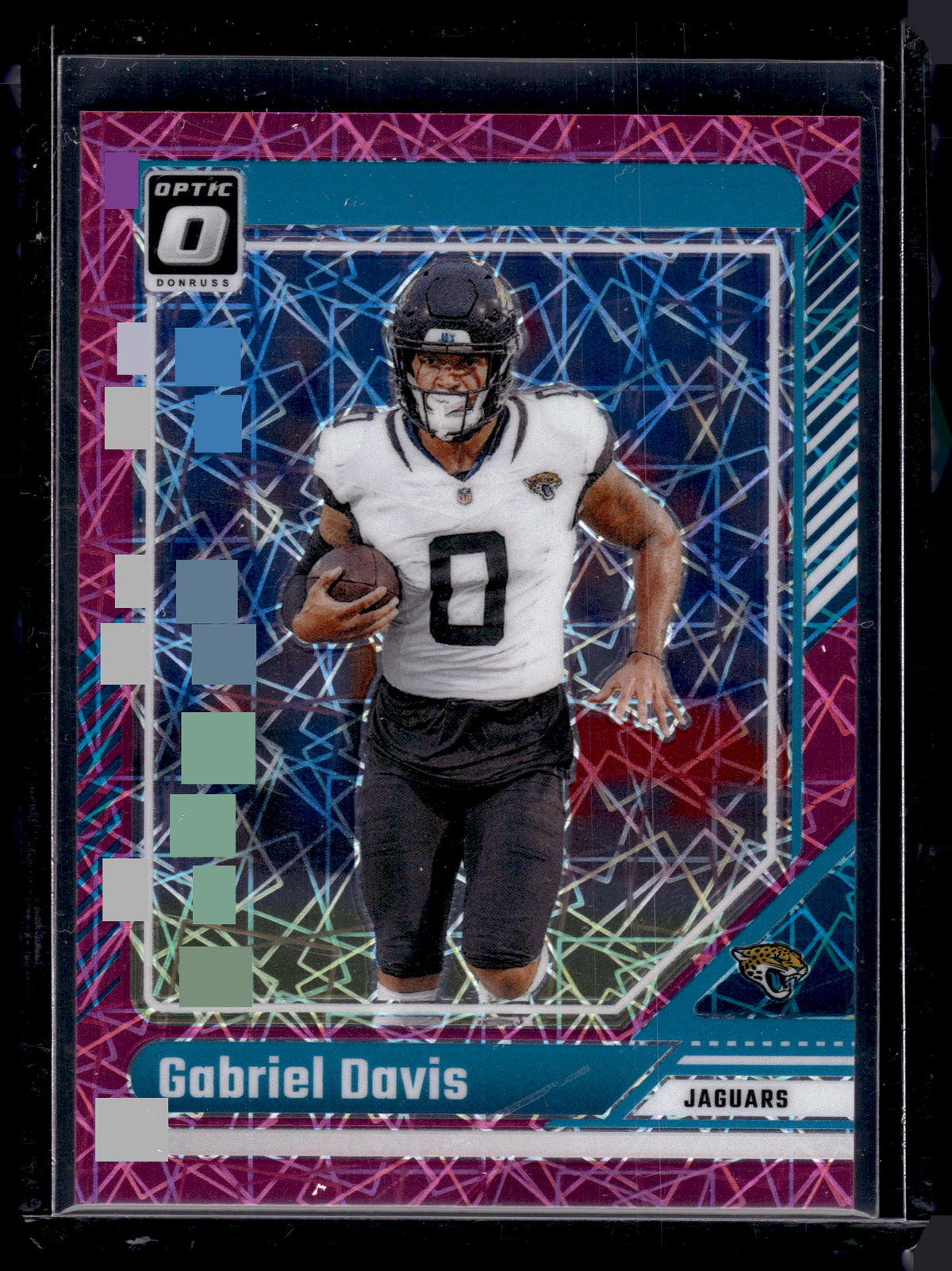 HL-P02 2024 Panini Donruss Optic Prizm Gabriel Davis #91 Pink Velocity Prizm /80
