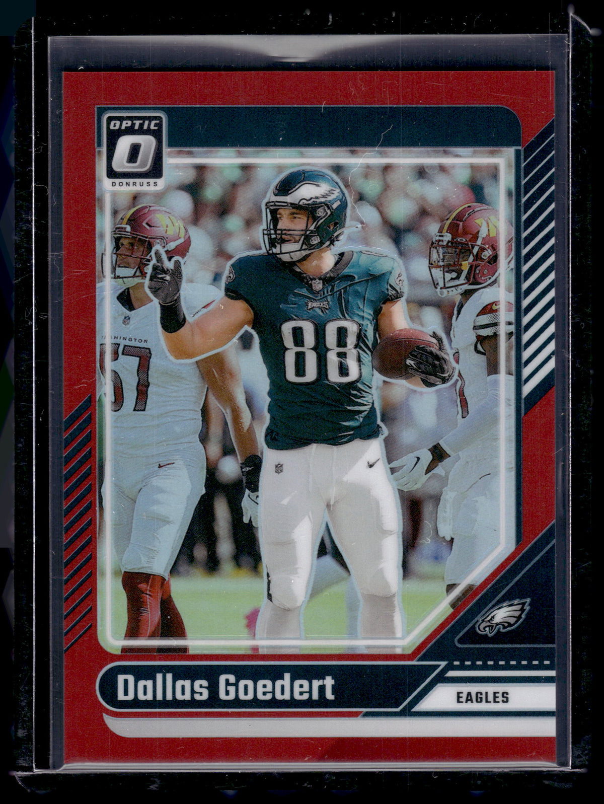 HL-P02 2024 Panini Donruss Optic Dallas Goedert #162 Red Prizm /125