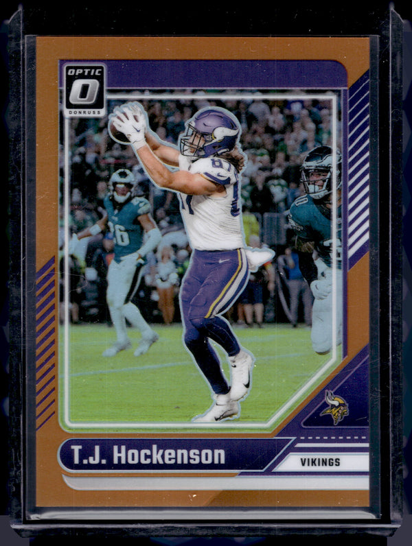 2024 Panini Donruss Optic T.J. Hockenson #131 Orange Prizm /249