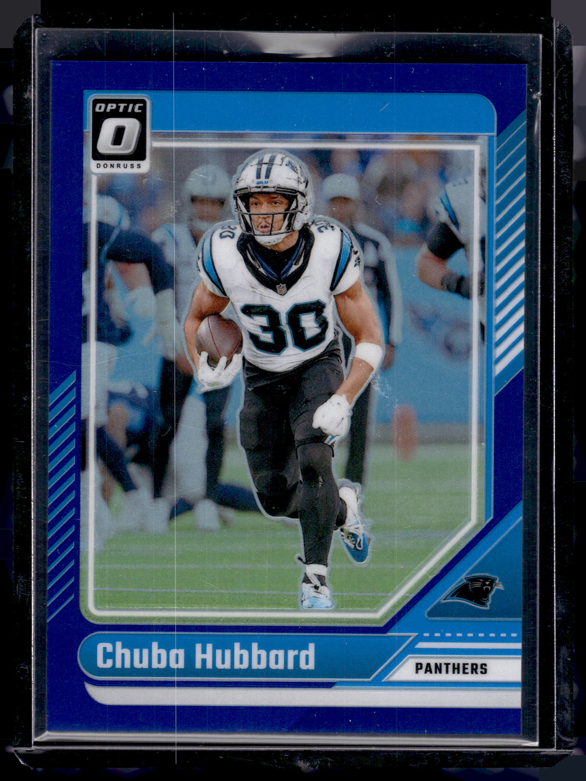 HL-P02 2024 Panini Donruss Optic Prizm Chuba Hubbard #28 Blue Prizm /199