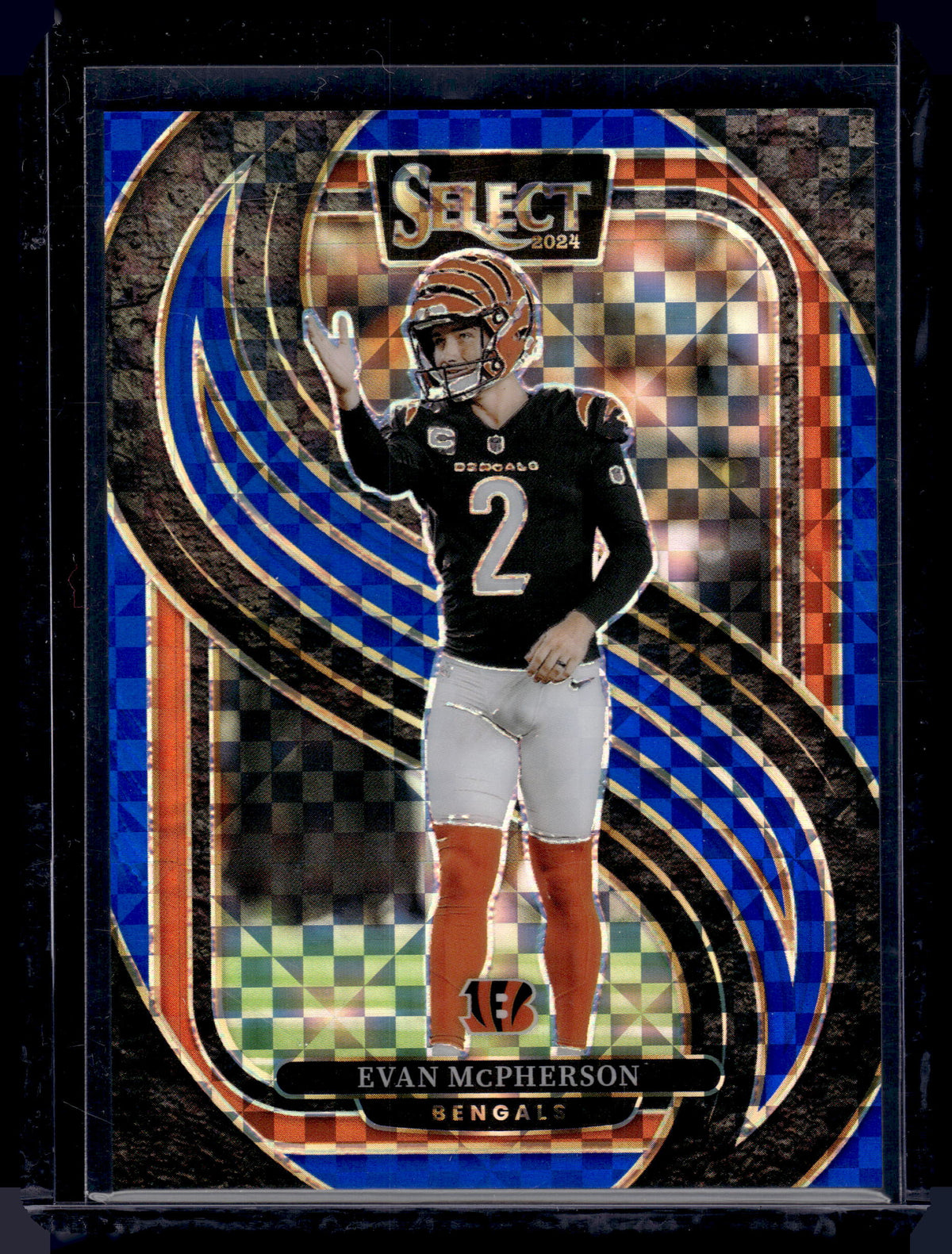 HL-P02 2024 Panini Select Prizm Evan McPherson #156 Blue Checkerboard /175