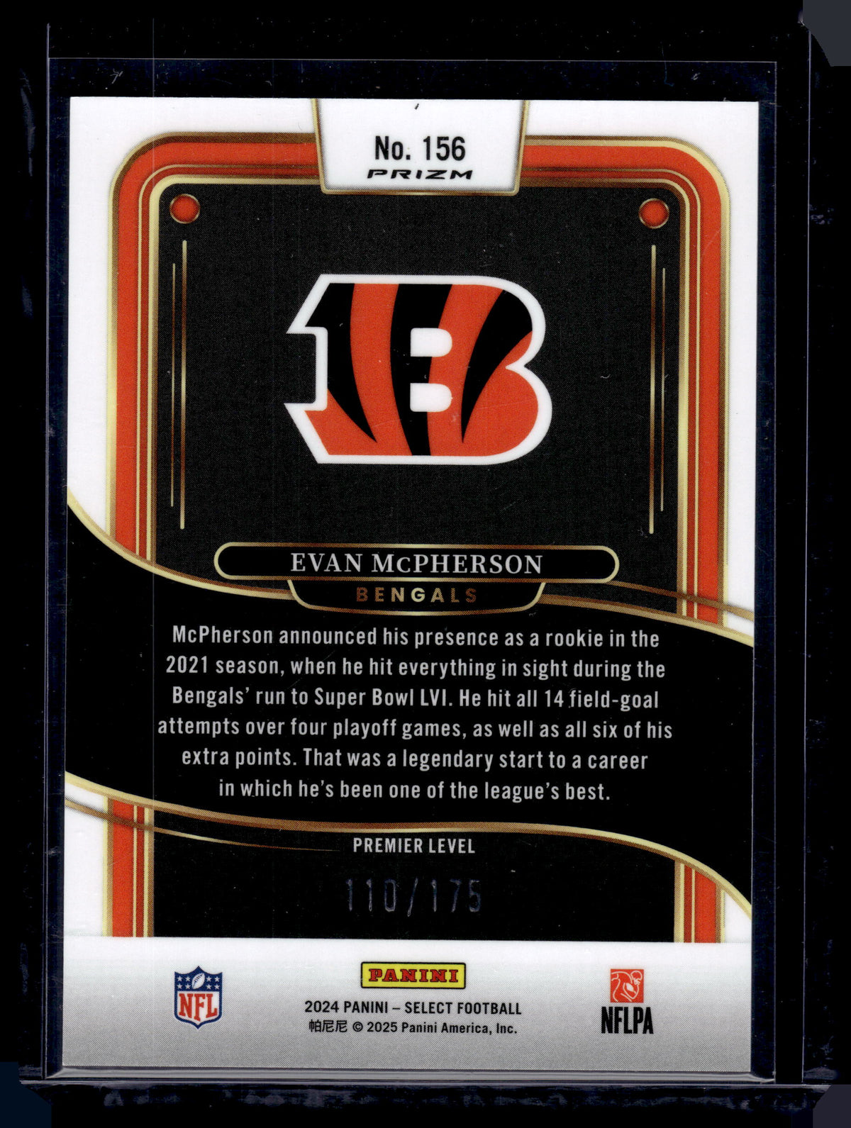 HL-P02 2024 Panini Select Prizm Evan McPherson #156 Blue Checkerboard /175