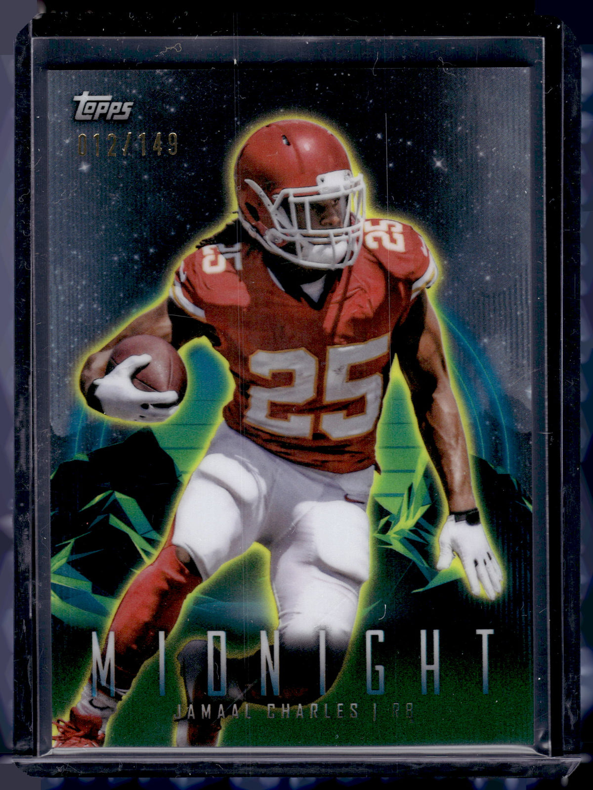 HL-P02 2024 Topps Midnight Jamaal Charles #48 Green Refractor /149