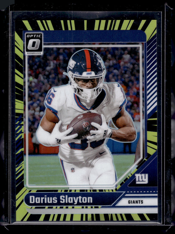 2024 Panini Donruss Optic Darius Slayton #148 Electricity Prizm /75