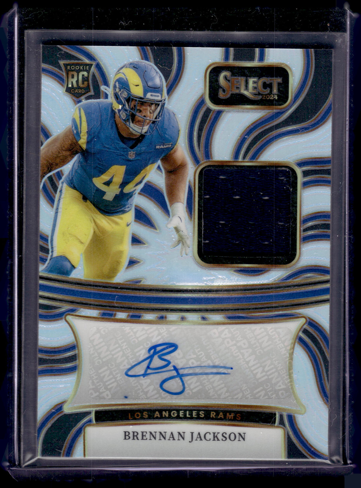 HL-P02 2024 Panini Select Prizm Brennan Jackson #RSM-BJN Blue Prizm /199 Auto