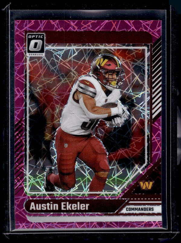 2024 Panini Donruss Optic Prizm Austin Ekeler #198 Pink Velocity /80