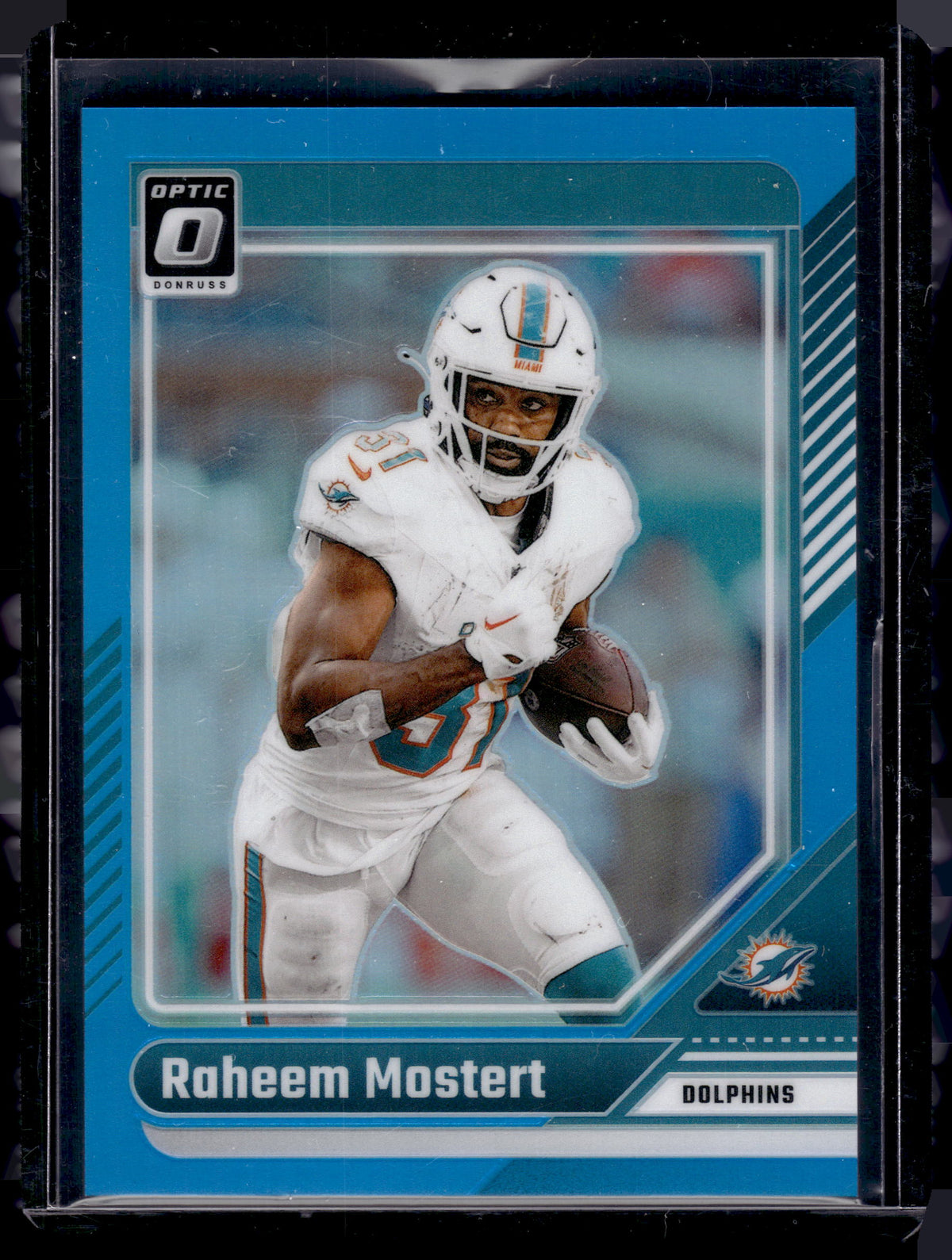 HL-P02 2024 Panini Donruss Optic Prizm Raheem Mostert #121 Teal /299