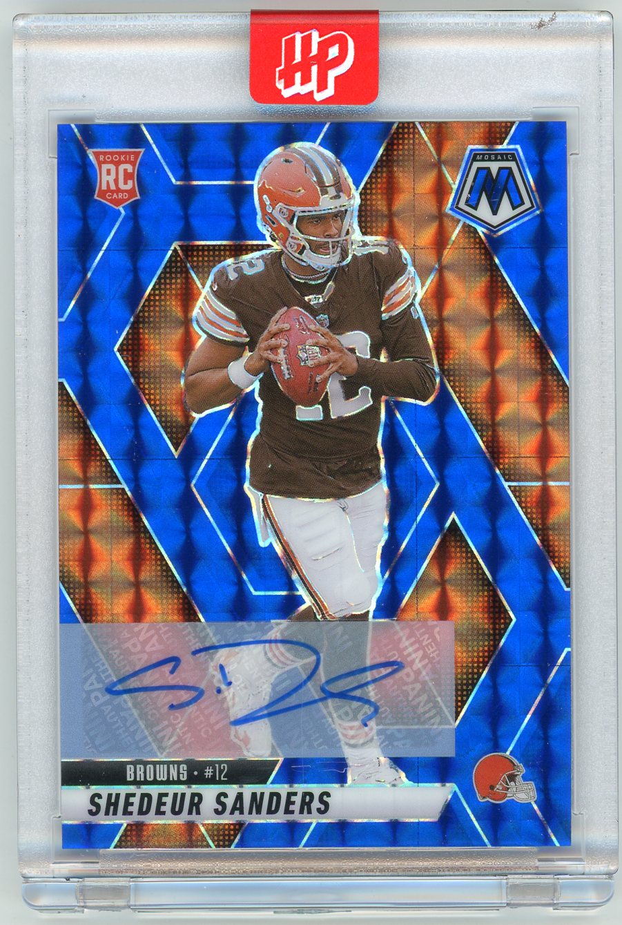 HL-INV 2025 Panini Mosaic Football Shedeur Sanders #302 Blue /99 Auto RC