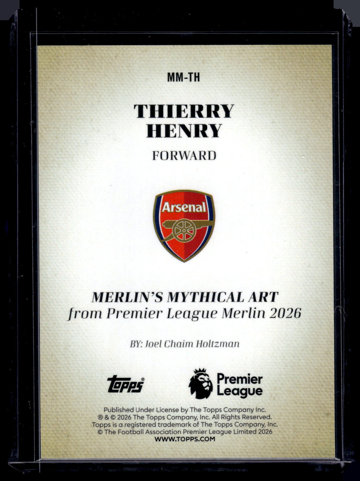 HL-INV 2026 Topps Merlin Mythical Art Thierry Henry #MM-TH