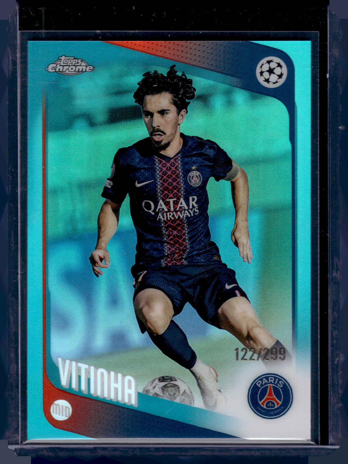 HL-INV 2026 Topps Chrome Vitinha #46 Aqua /299
