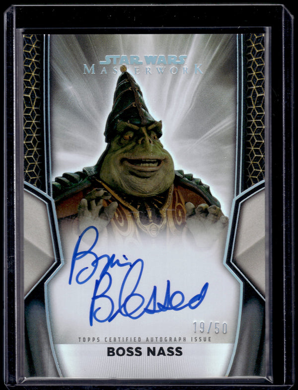 2025 Topps Star Wars Masterwork Brian Blessed 19/50 Autograph #A-BN