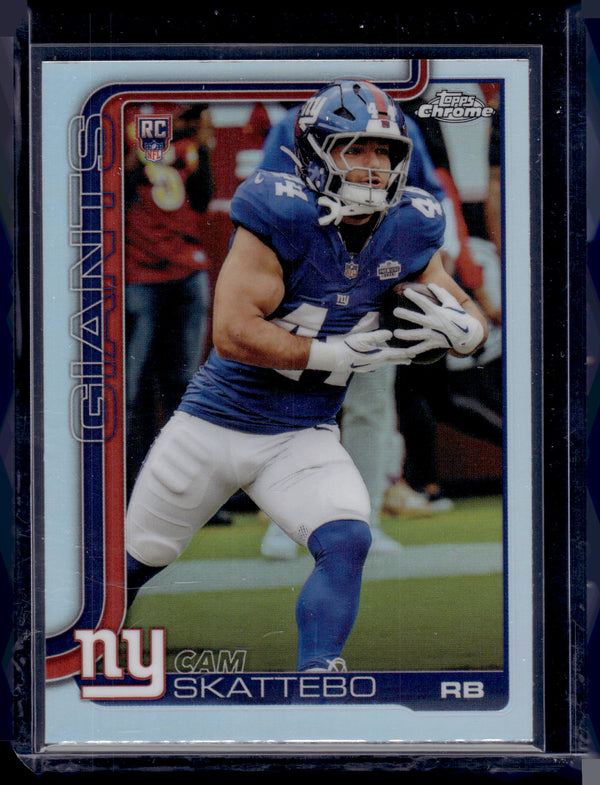 2025 Topps Chrome Cam Skattebo #331 Refractor RC