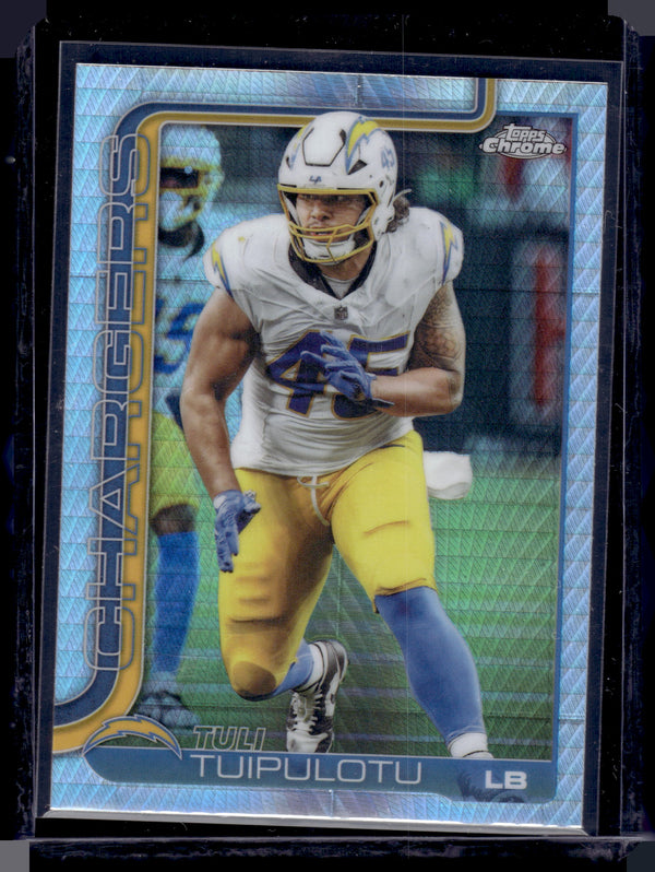 2025 Topps Chrome Tuli Tuipulotu #163 Prism Refractor
