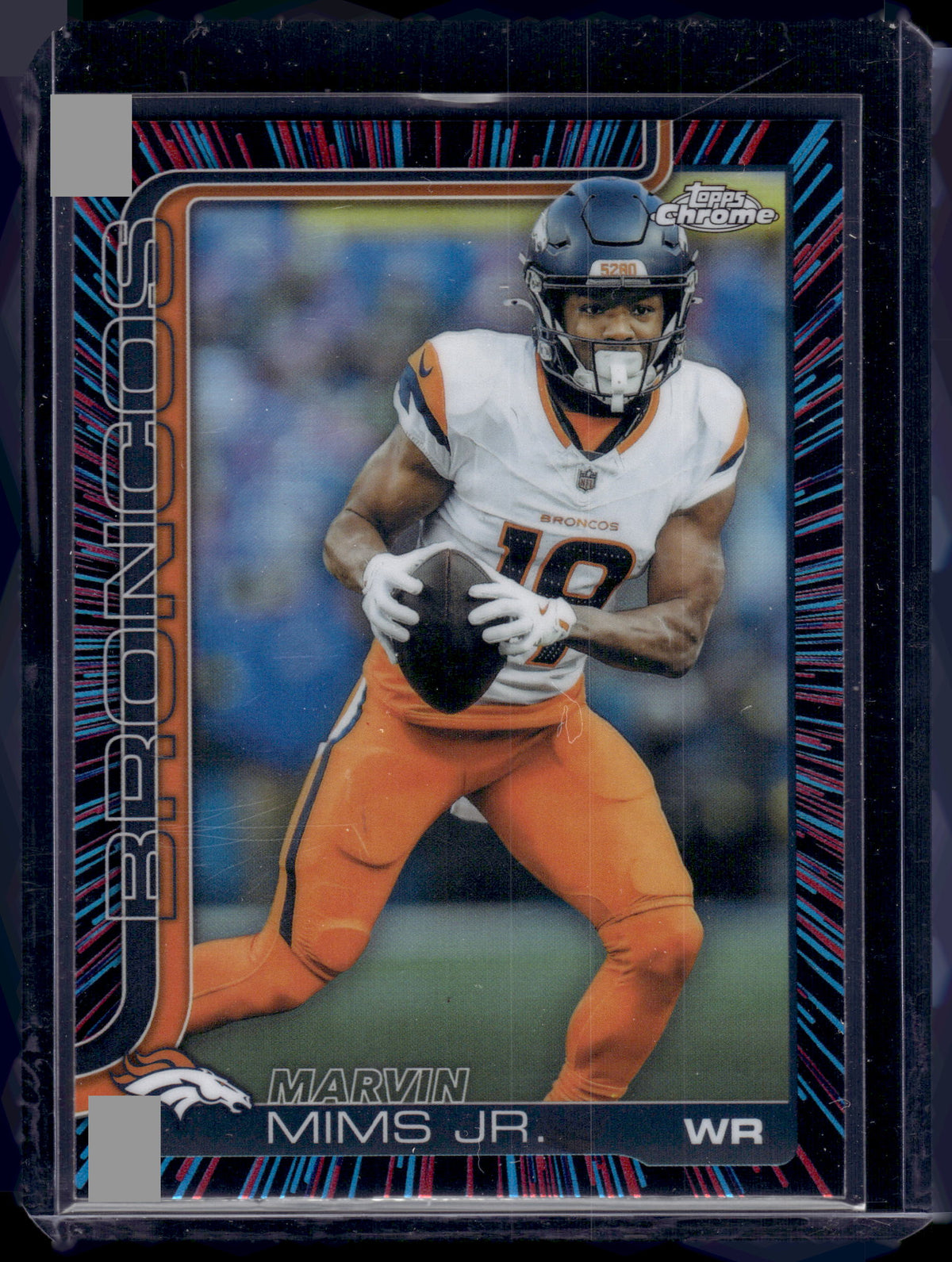 HL-INV 2025 Topps Chrome Marvin Mims Jr. #87 Neon Pulse Refractor