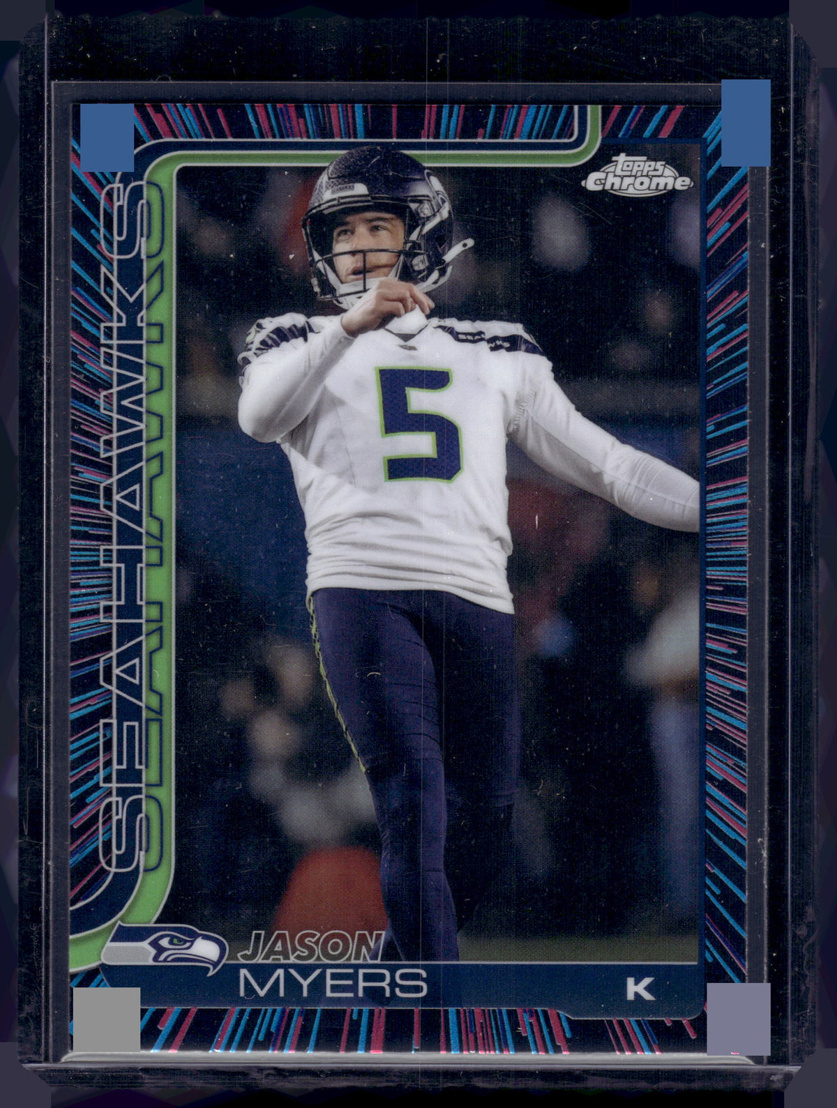HL-INV 2025 Topps Chrome Jason Myers #280 Neon Pulse Refractor