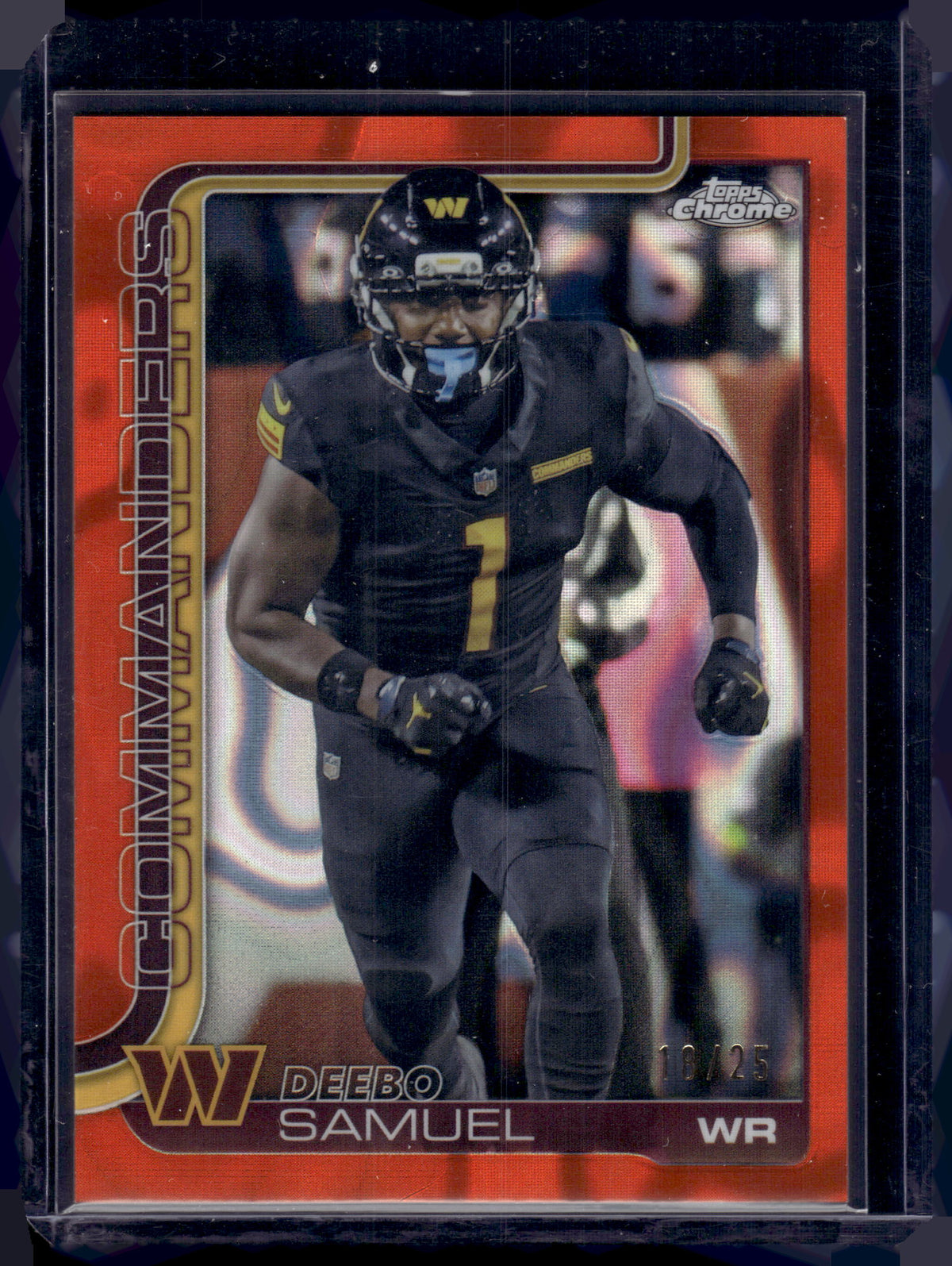 HL-INV 2025 Topps Chrome Deebo Samuel #294 Orange Lava Refractor /25