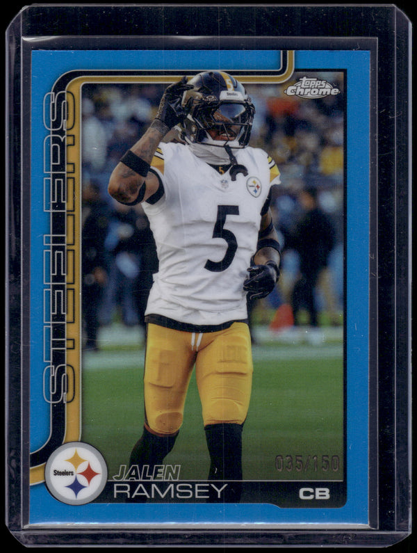 2025 Topps Chrome Jalen Ramsey #191 Blue Refractor /150
