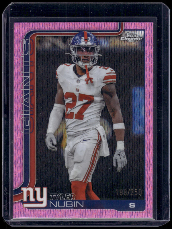 2025 Topps Chrome Tyler Nubin #231 Pink Wave Refractor /250
