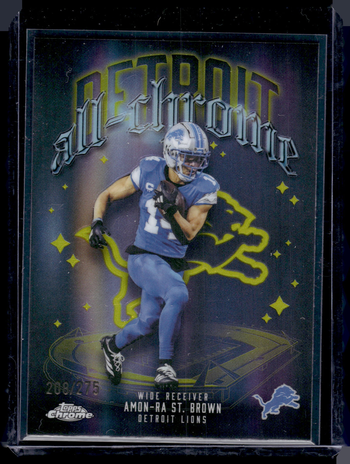 HL-INV 2025 Topps Chrome All-Etch Amon-Ra St. Brown #ACT-7 Gold Refractor /275