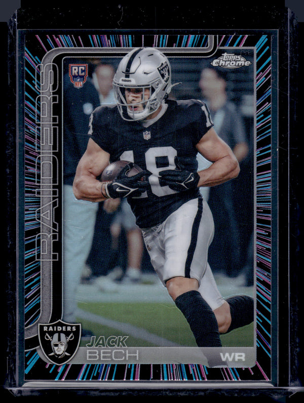 2025 Topps Chrome Jack Bech #388 Neon Pulse Refractor RC