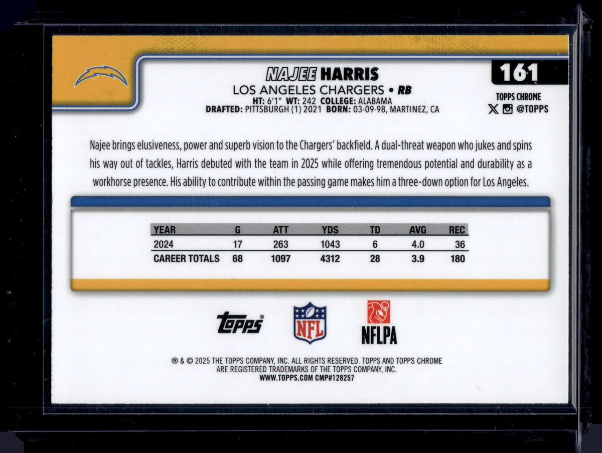 HL-INV 2025 Topps Chrome Najee Harris #161 Neon Pulse