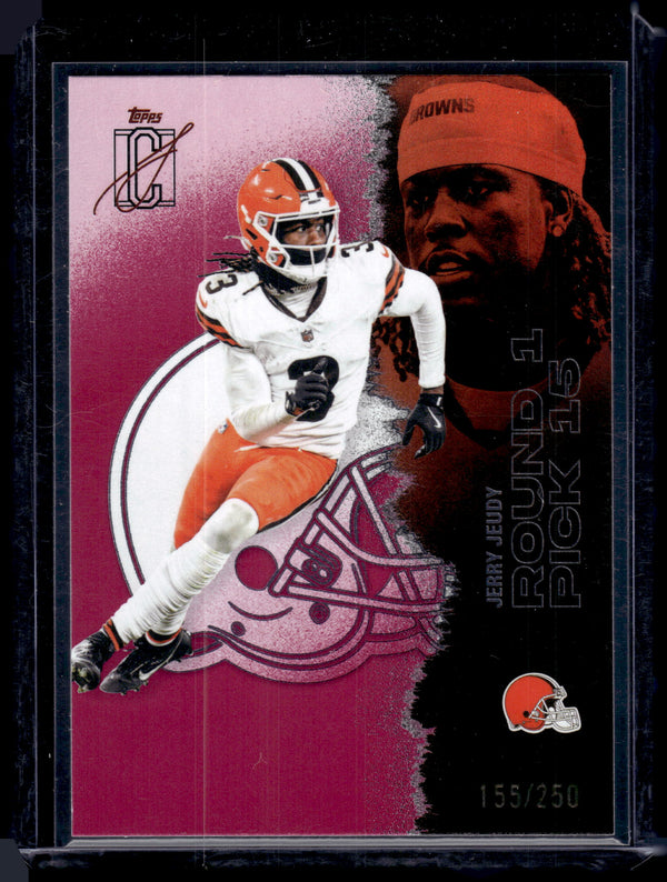 2025 Topps Composite Signature Class Jerry Jeudy #70 Pink /250