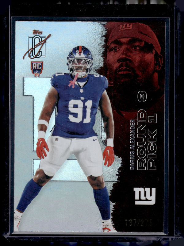 2025 Topps Signature Class Darius Alexander #229 /275 RC
