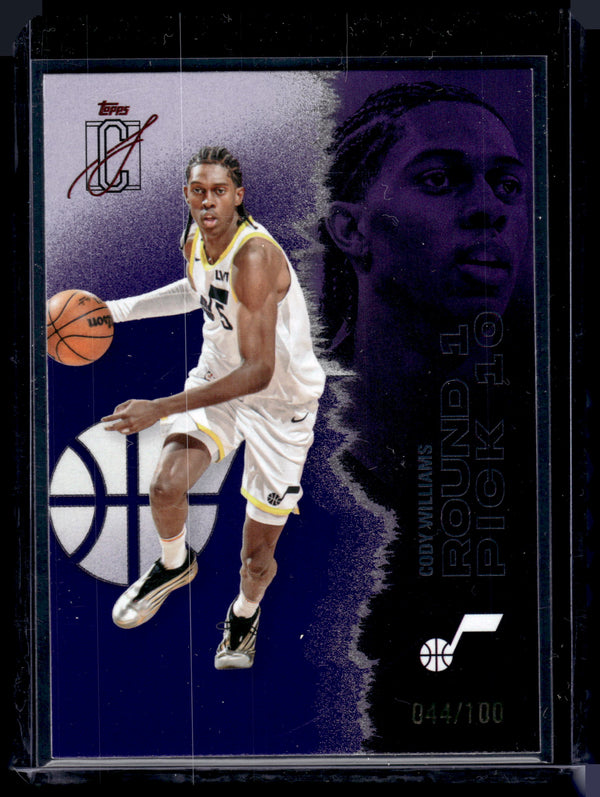 2025-26 Topps Signature Class Cody Williams #17 Purple /100