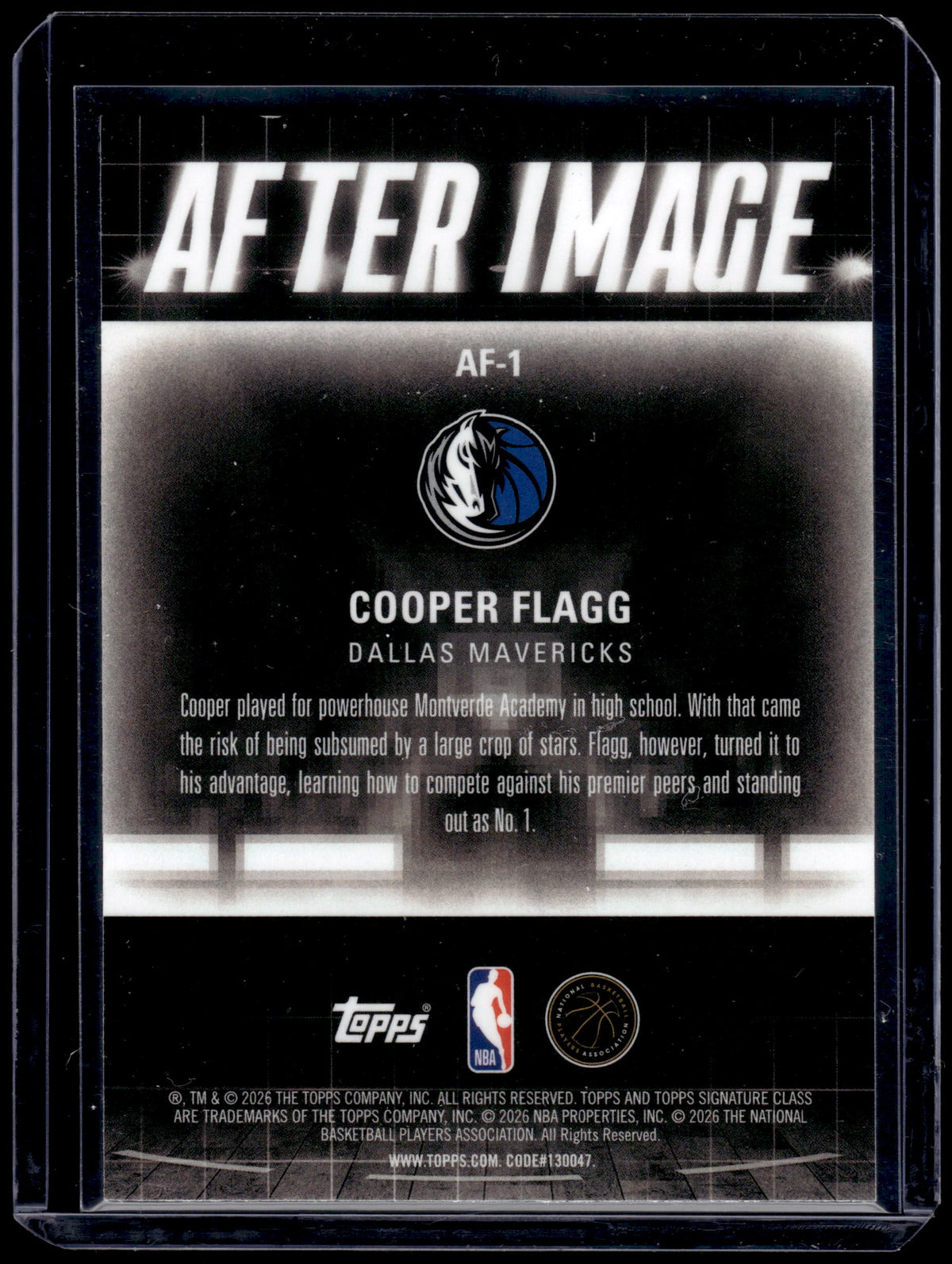 HL-INV 2026 Topps After Image Cooper Flagg #AF-1 RC
