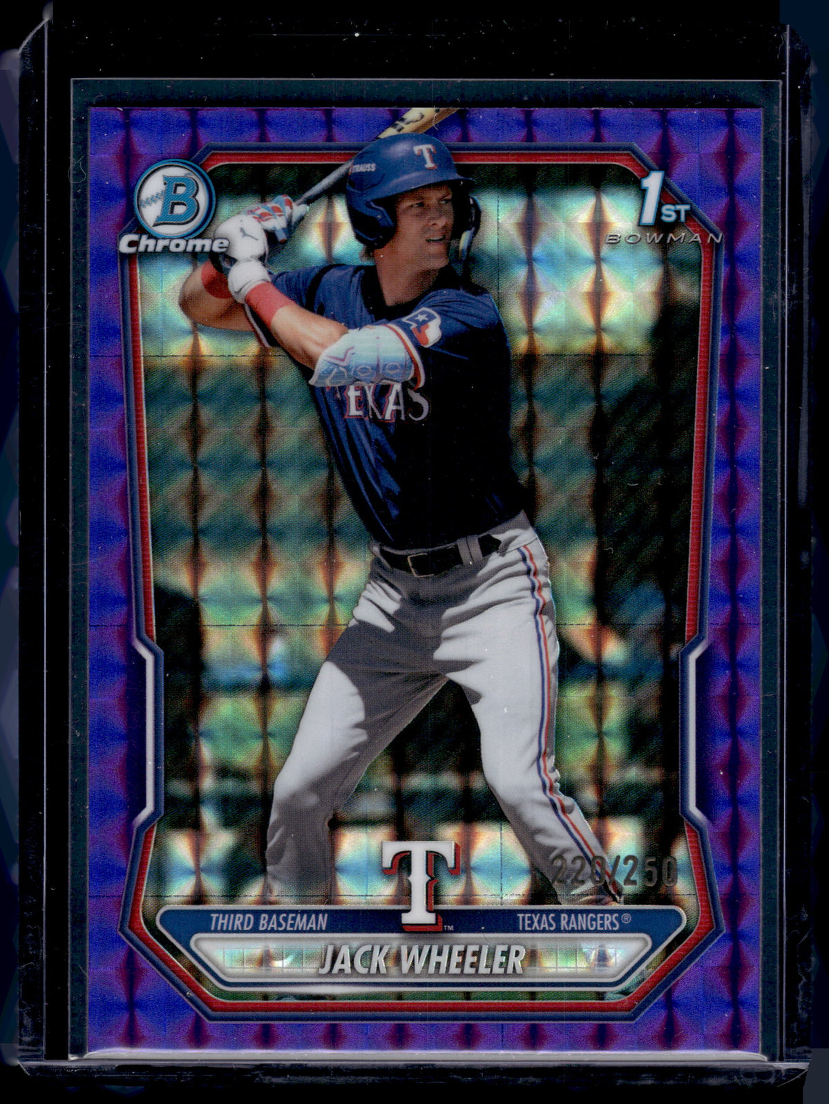 HL-INV 2026 Bowman Chrome Jack Wheeler #BCP-74 Purple Geometric /250 1st Bowman
