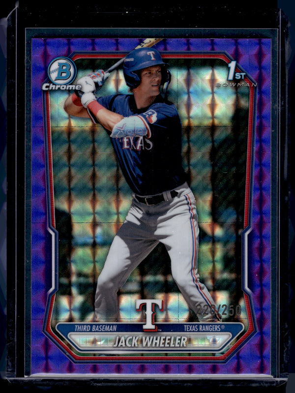 2026 Bowman Chrome Jack Wheeler #BCP-74 Purple Geometric /250 1st Bowman